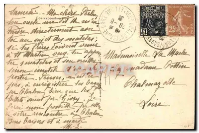 St-MARTIN-sous-MONTAIGU — As Rochas de Chateaubeaup — editor não visível — Verso