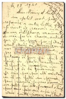 St-SERNIN-du-BOIS — Widok ogólny — Wydawnictwo Lhote, Le Creusot — Rewers