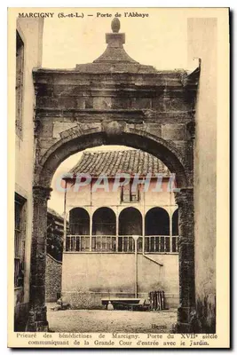Marcigny (S.-et-L.) — Porta da Abadia — Porta do Século XVII