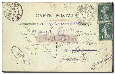Pierre-en-Bresse (S.-et-L.) — Zamek Pierre — B.F., Paryż — Rewers