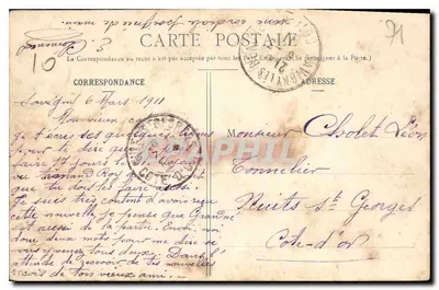 Verdun-sur-le-Doubs - Most Bordes — wydawca: M. Léon & Cie, Paryż — Rewers