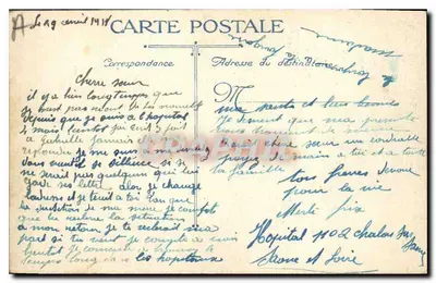 Chalon-sur-Saône — Widok z szpitala — nr 1984 — Rewers