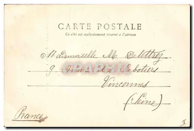 Le Mans — Estátua do general Chanzy — editor não identificado — Verso