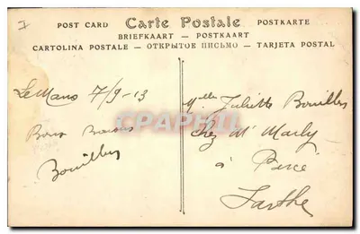 Le Mans — Widok na miasto, z wierzchołka wieży katedry — ND Phot. n° 339 — Rewers