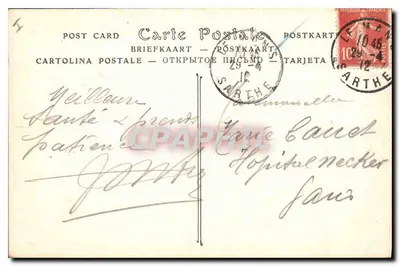 Le Mans — Widok miasta z szczytu katedry — ND Phot. n°346 — Rewers