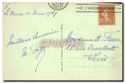 Le Mans — Katedra św. Julianna — Imp. phot. A. Dolbeau, Le Mans — Rewers