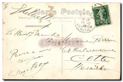 Le Mans — Dom Królowej Berengery — fototypia J. Bouvret, Le Mans — Rewers
