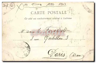 Saint-Leonard-des-Bois — Les Gorges — Omgeving van Alençon — De C.P.A. Parijs — Achterkant