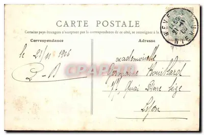 Nevers - Pałac Ducal — widok zamek — B.F. Paris 28 — Rewers