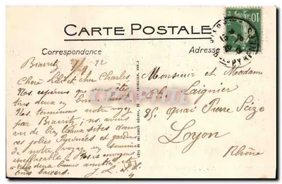 Biarritz - Il Rocher de la Vierge - LL — Verso