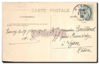 NANCY — Arco do Triunfo de Luís XV (Antiga Porta Real) — La Lorraine Illustrée, n° 127 — Verso