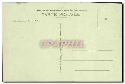 Hyères - Avenue des Îles-d'Or — vista urbana con palmeras y monumento — editor no identificado, n° 26 — Reverso