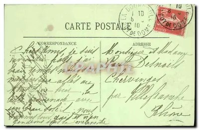 La Bourboule — Uitzicht op de Weg naar Murgi-le-Caire — LL. — N°97 — Achterkant