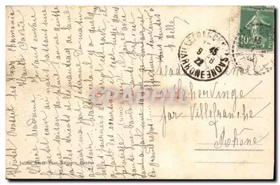 Pratz e o Mont-Blanc — vista geral — J.J. n°2991 — Verso