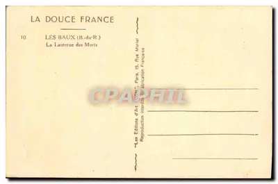 Les Baux-du-Rouergue — Lanterne des Morts — Wydawnictwo Sztuki 'Von' n°10 — Rewers