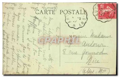 St. AUTUN — Katedra, widok z Faubourg Tâlus — Fot. Coquégnot i Truches w Autun — Rewers