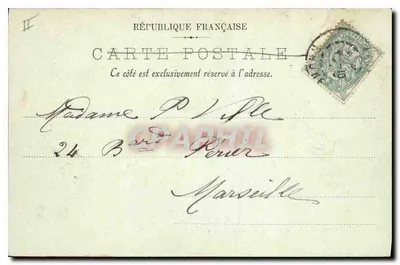 Lyon — O Ponte e a Igreja de São Jorge — Cartões de Memórias da França, n°13 — Verso