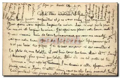 Lyon — Most Boucle i Cours d'Herbouville — B. F. O. — Rewers
