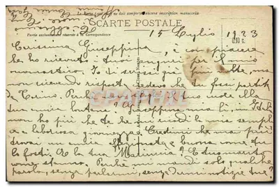 LYON - Stadhuis (westzijde) — Antieke ansichtkaart n°18 — uitgever niet zichtbaar — Achterkant