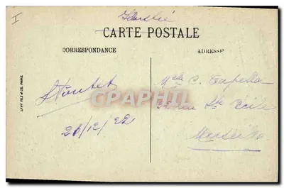 LYON — Most Feuillée — dzielnica Saint Paul — LL — Rewers