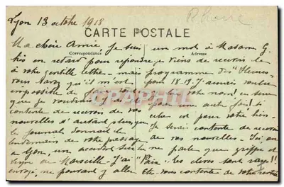 Lyon — Katedra Alma (XI wiek) — E. R. — Rewers