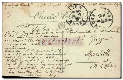 LYON — Le Pont Lafayette, les Cordeliers et le Quai de Riz — SELRCTA — Verso