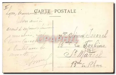 LYON - Most nad liniami kolejowymi na Saône (linia z Paryża) — wydawca anonimowy, nr 5421 — Rewers