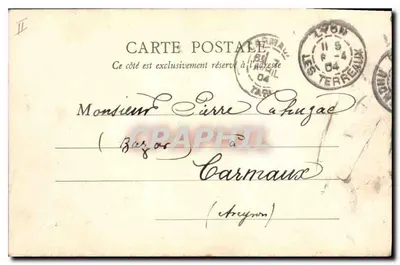Lione — La Façade e il Domo dell'Hôtel-Dieu — B. F., Parigi — Verso