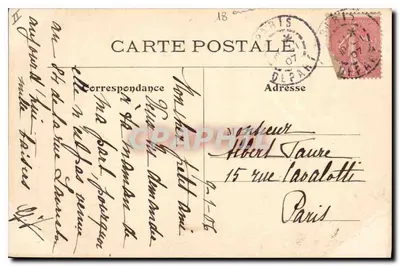 Parijs - De Kerk van het Heilig Hart — L. J. & Cie, Angoulême-Parijs — Achterkant