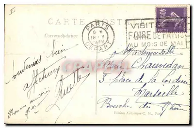Paris (18º arr.) - O Sagrado Coração e o Funicular de Montmartre - C. M. — Verso