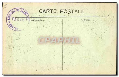 Paris (18. Arrondissement) — Die Basilika des Heiligen Herzens und der Glockenturm — C. M., Nr. 256 — Rückseite