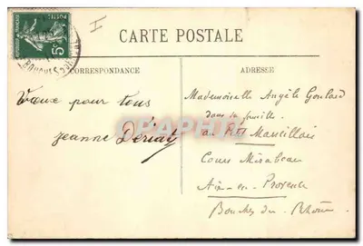LYON — La Fontaine Bartholdi — LL. — Verso