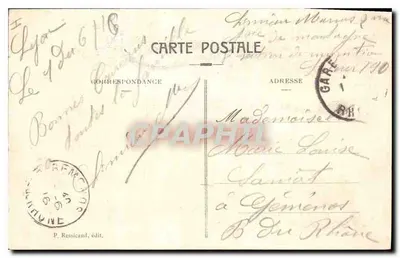 Lyon - Most Lafayette — P. Ressicand, wyd. — Rewers