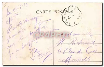 LYON - Ptaki na mostku Lafayette — S. Parent, wyd. Lyon, nr 5713 — Rewers