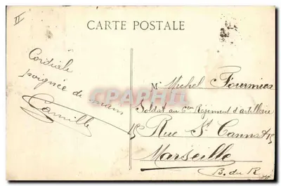 Lyon — Most Tilsiit, Katedra św. Jana i roteau Fourvière — E.R. — Rewers