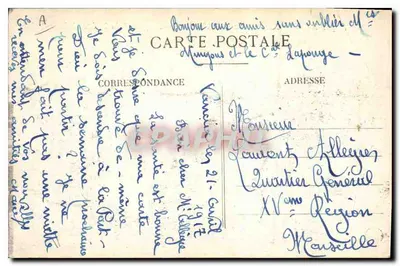 LYON - Przepływ Mulatière w miejscu zbiegu Rony i Saony — n°5043 — Rewers