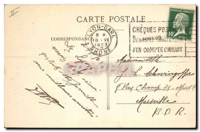 LYON — Ponte Lafayette e Coteau de Fourvière — E.R. — Verso