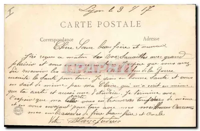 Lyon — Fourvière — Ogólny widok — B. F., PARYŻ — Rewers