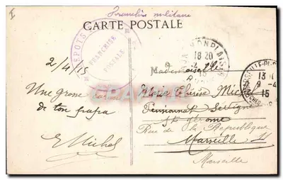 LYON — Bazylika N.-D. de Fourvière — Ogólny widok — Carrier, wyd. Dépose — Rewers