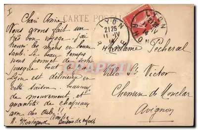 LYON - Rhône - Most Guillotière — PLATINOGRAPHIE L.E. PARIS n°71 — Rewers