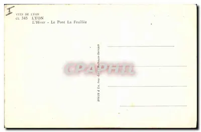 Zima — Most La Feuillée — Widoki z Lyon, seria CL 345 — Rewers