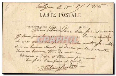 LYON — Katedra św. Jana — Wzgórze Fourvière — T. T. — Rewers