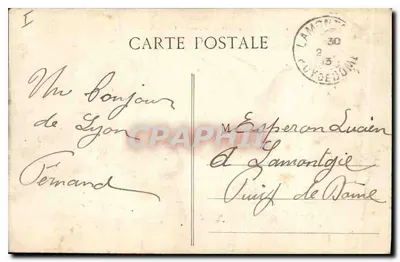 LYON — O Ponte da Boucle e o Parque — E.C.L. — Verso
