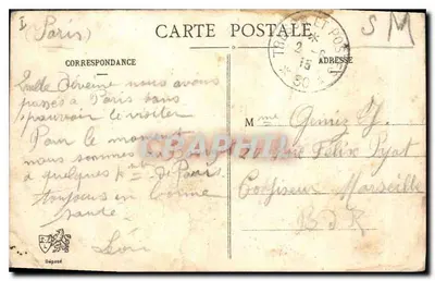LYON - Most Tilsitt i Fourvière - L. E. — Rewers