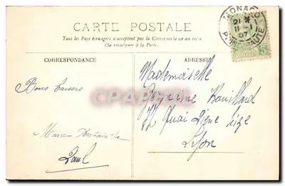 Monako — Widok z Roquebrune — LL. n° 649 — Rewers