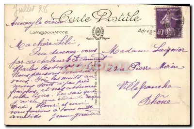 Annecy — Sainte-Claire Street — Jarlaud Edition, No. 193 — Back
