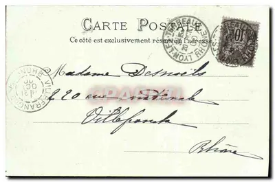 LYON — Pont Nemours e Côteau dos Chartreux — L.M. n°372 — Verso