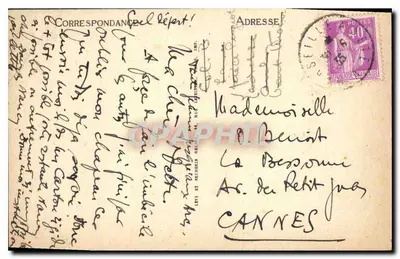 Marselha — Os Elevadores de Notre-Dame de la Garde — LL n°17 — Verso