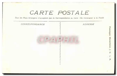 Marsiglia - Notre-Dame de la Garde — editore Phototypie Marseilleline, n° 179 — Verso