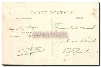 Marseille - Katedra i Fort St Jean — wydawca nieznany, numer serii nie widoczny — Rewers